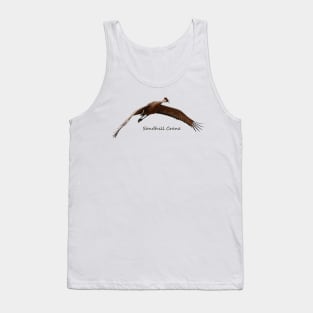 Sandhill Crane in Flight Tank Top